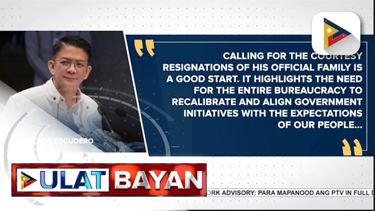 Ilang senador at senator-elect, suportado ang resignation call ni PBBM para bigyang daan ang cabinet revamp