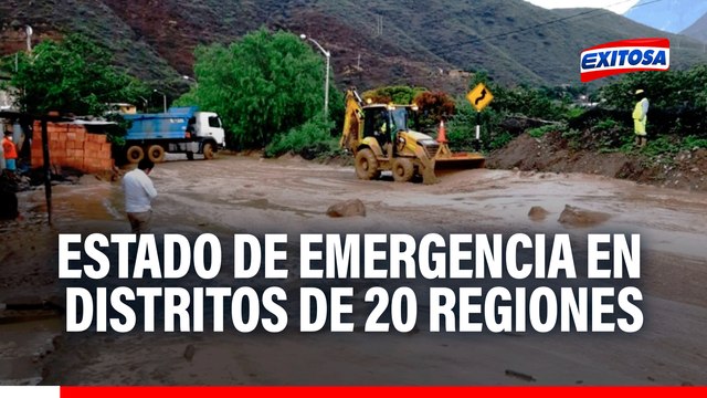 Gobierno prorroga estado de emergencia en varios distritos de 20 regiones del Perú