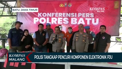 Pencuri Komponen Listrik Penerangan Jalan Umum Ditangkap Polisi