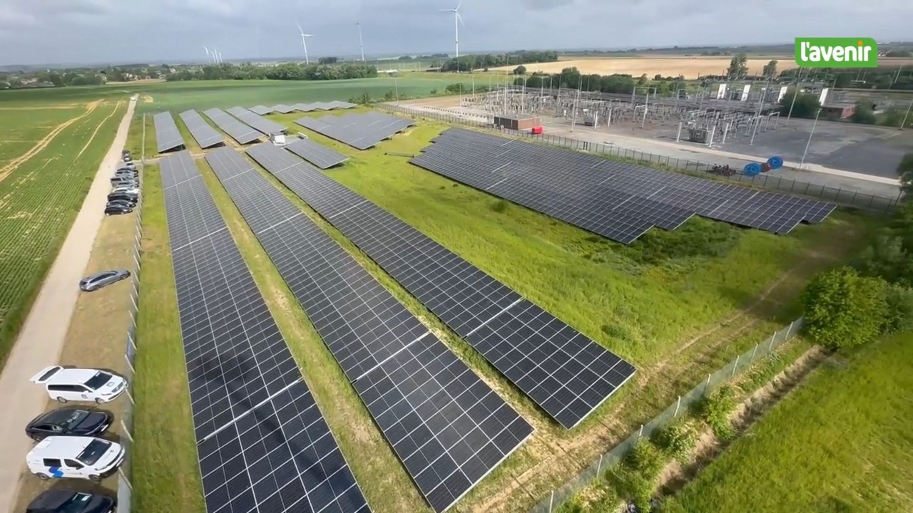 Infrabel inaugure un champ photovoltaïque à Hannut