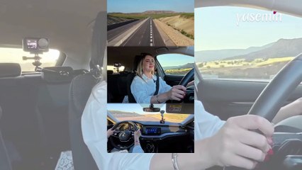 Türkiye'de ilk kez kullanılan 'Melodili yol uygulaması'nı deneyen sosyal medya fenomeni