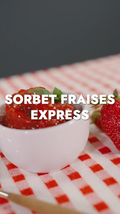 Sorbet fraises express