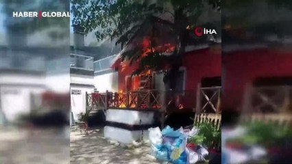 Bartın'da turistik otelde yangın