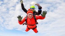 This Amazing 76-Year-Old Jumps Out of a Plane for a Good Cause
