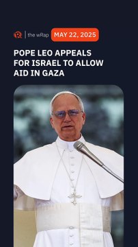 Pope Leo appeals for Israel to allow humanitarian aid in Gaza