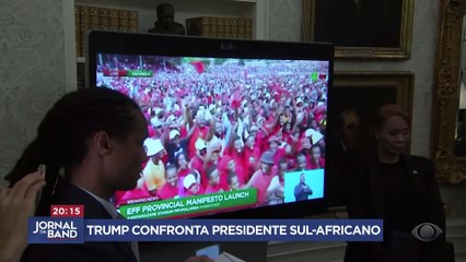 Donald Trump confronta presidente África do Sul