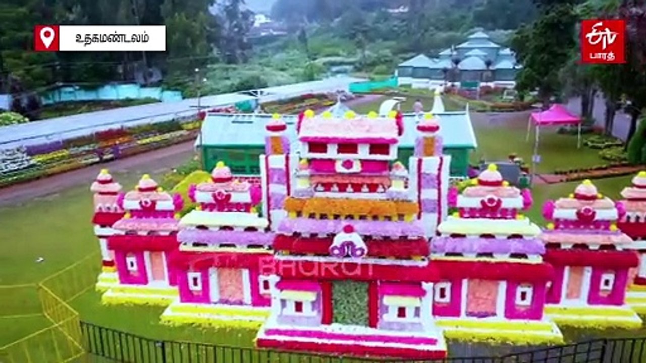 ஊட்டி மலர் கண்காட்சி - அசர வைக்கும் கழுகு பார்வை காட்சி!