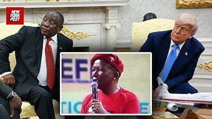 This is the video Trump ambushed South Africa's president with