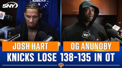 Josh Hart and OG Anunoby Knicks' on Game 1 loss to Pacers: 'They made shots, we didn't'