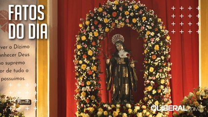Belém: imagem original de Santa Rita de Cássia participa da Procissão das Rosas após mais de 15 anos