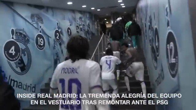 La CELEBRACIÓN de MODRIC tras la REMONTADA al PSG en CHAMPIONS LEAGUE que emociona al MADRIDISMO