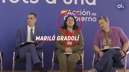 Sánchez se hace la foto con dos "portavoces" de las víctimas de la DANA que son miembros de Compromís