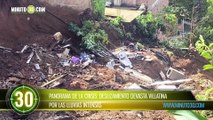 Panorama de la crisis deslizamiento devasta Villatina por las lluvias intensas