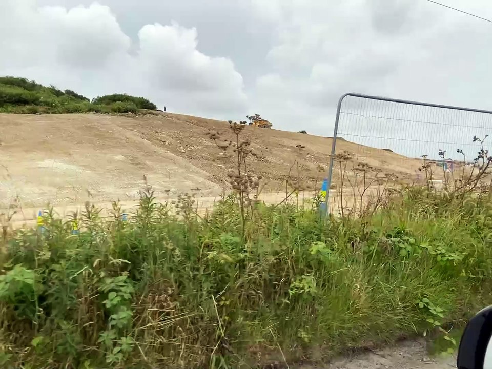A30 to St Austell Link Road under construction - Video by Andrew Townsend