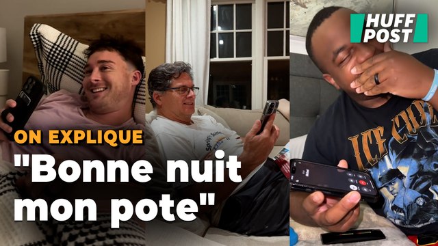 Ces hommes s’appellent pour se souhaiter bonne nuit et leurs réactions sont hilarantes