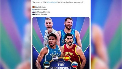 Madrid acogerá la fase final y un grupo del Eurobasket de 2029