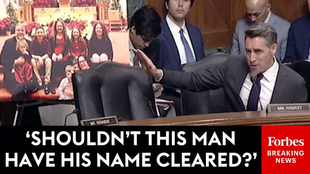 'What The Government Did Was Wrong!': Hawley Accuses Biden DOJ Of Enacting 'Disgusting Abuse'