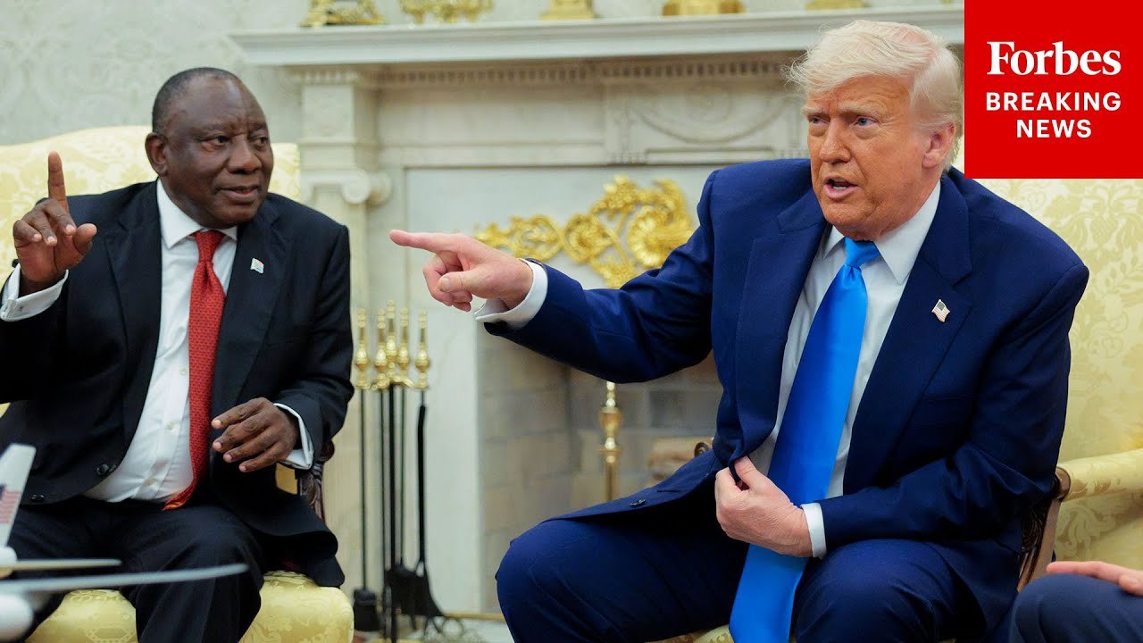 Trump Asked If He'll Attend G20 Summit In South Africa Right In Front Of South Africa's President