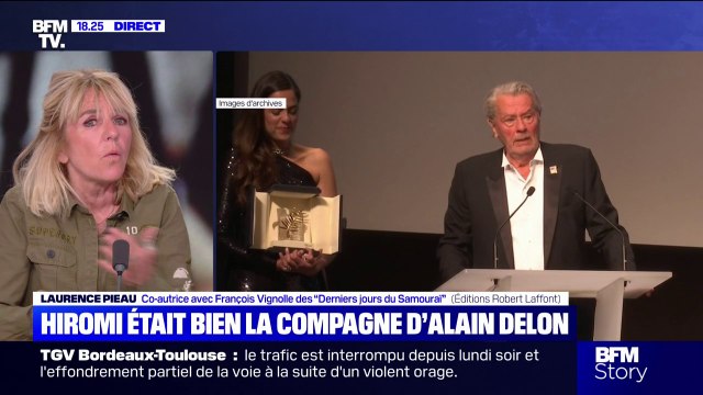 Livre sur les derniers jours d'Alain Delon: Sur l'héritage, on est entre 50 et 51 millions d'euros , indique Laurence Pieau, co-autrice des Derniers jours du Samouraï