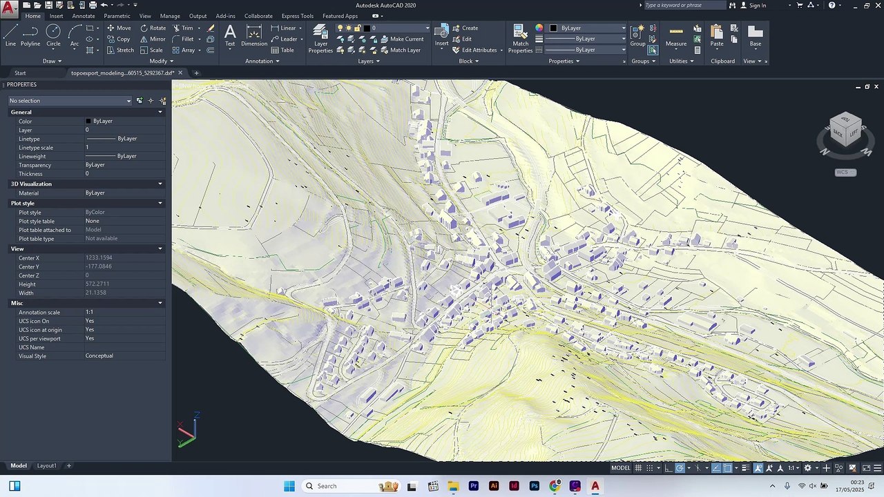 TopoExport.com - Create a 3D Terrain in AutoCAD in Under 1 Minute (DXF + Mesh + Contours)