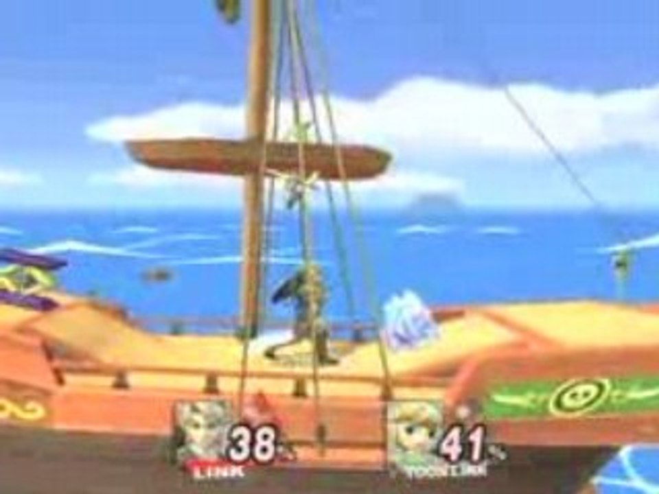 Ssbb link-toon link gameplay