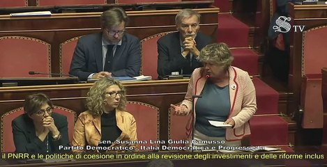 Camusso - Intervento in Senato (22.05.25)