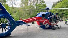 Video: Helikopter maakt noodlanding in Luxemburg na botsing met boom