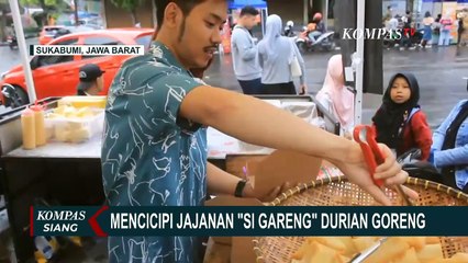 Mencicipi Jajanan Si Gareng, Durian Goreng  yang Laris di Sukabumi