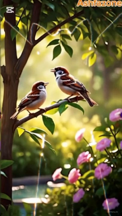 Sparrows chripping