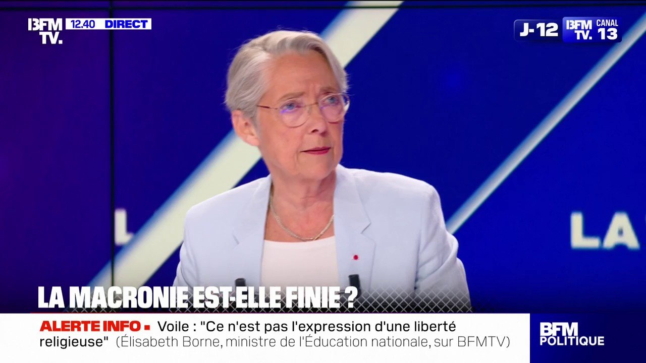 "C'est choquant de porter des propos de cette nature": Élisabeth Borne réagit aux propos de la porte-parole du gouvernement qui a assuré que "le macronisme trouvera une fin" bientôt