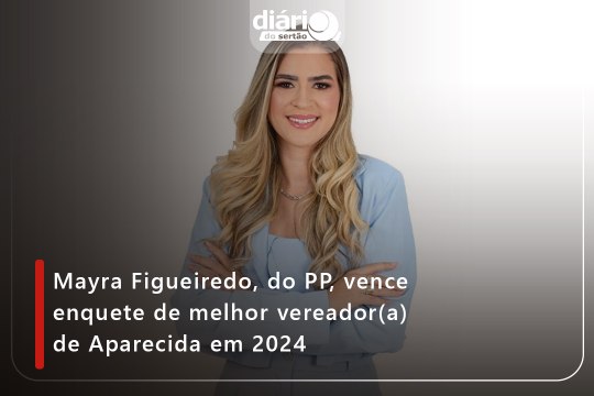 Mayra Figueiredo, do PP, vence enquete de melhor vereador(a) de Aparecida em 2024