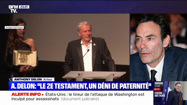Livre sur les derniers jours d'Alain Delon: Le deuxième testament m'a blessé, c'est comme un déni de paternité , indique le fils de l'acteur, Anthony Delon