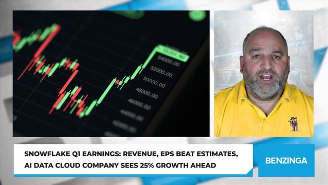 Snowflake Q1 Earnings: Revenue, EPS Beat Estimates, AI Data Cloud Company Sees 25% Growth Ahead