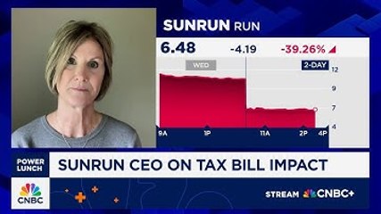 Sunrun CEO lays out impact of ending clean power credits in new tax bill