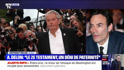Livre sur les derniers jours d'Alain Delon: "Mon père souffrait de démence vasculaire", indique le fils de l'acteur, Anthony Delon