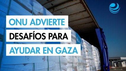 La ONU avisa de "enormes desafíos" para poder repartir la ayuda que ha comenzado a entrar en Gaza