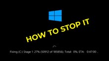 How to Cancel or Skip CHKDSK Fixing C: Stage 1 in Windows 11/10