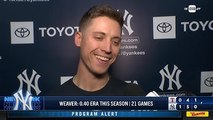 Luke Weaver after the Yankees' win