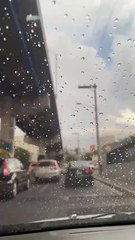 Tráfico en Tegucigalpa por lluvias