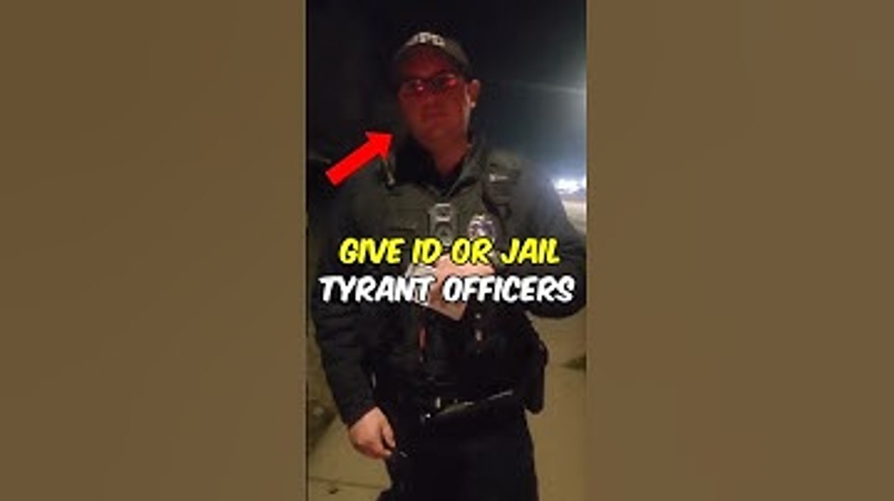 ID or Jail! Corrupt Officer #crime #corruptcops #tyrants #law #justice
