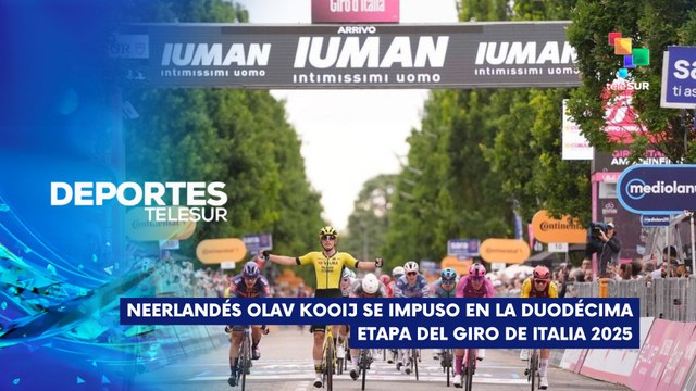 Olav Kooij se impuso en la 12ª etapa del Giro de Italia 2025 DEPORTES TELESUR 22-05-2025
