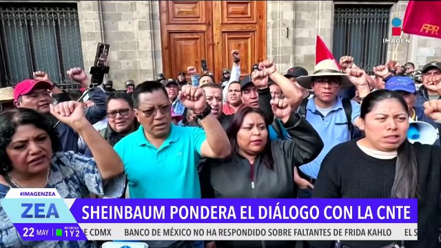 Mañanera de Claudia Sheinbaum se realiza sin reporteros por protestas de la CNTE