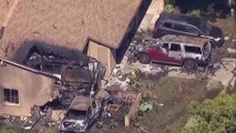 tn7-Jet ejecutivo se estrella en California y provoca destrozos en casas y carros-220525