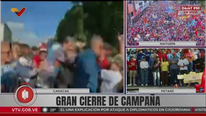 Presidente Maduro se movilizó junto al pueblo para celebrar el cierre de campaña de cara al 25-M
