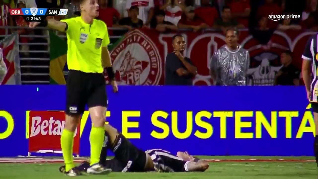 Copa do Brasil 2025 CRB x Santos (3ª fase) com André Hernan (Amazon prime) jogo completo