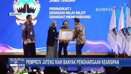 Pemprov Jawa Tengah Raih Banyak Penghargaan Kearsipan yang Digelar Arsip Nasional RI