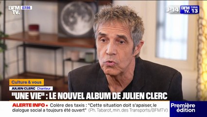 Julien Clerc dévoile aujourd'hui son 28e album nommé "Une vie" qui aborde l'amour, le deuil et la paternité