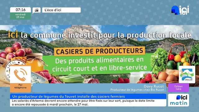 A Crolles, des casiers fermiers vont permettre d'acheter des produits locaux 7 jours sur 7