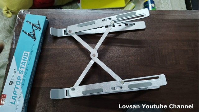 Adjustable Aluminum Foldable Portable Laptop Stand for MacBook, HP, Dell & All Other Notebooks
