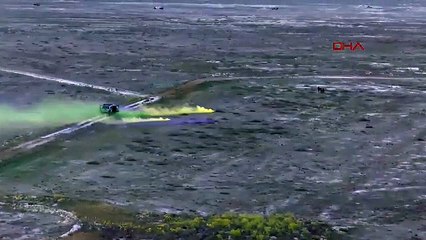 Türkiye'nin gururu HÜRKUŞ ilk kez 1 tonluk bomba attı